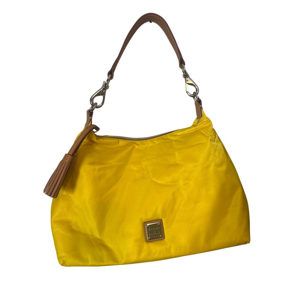 Dooney & Bourke yellow nylon shoulder bag